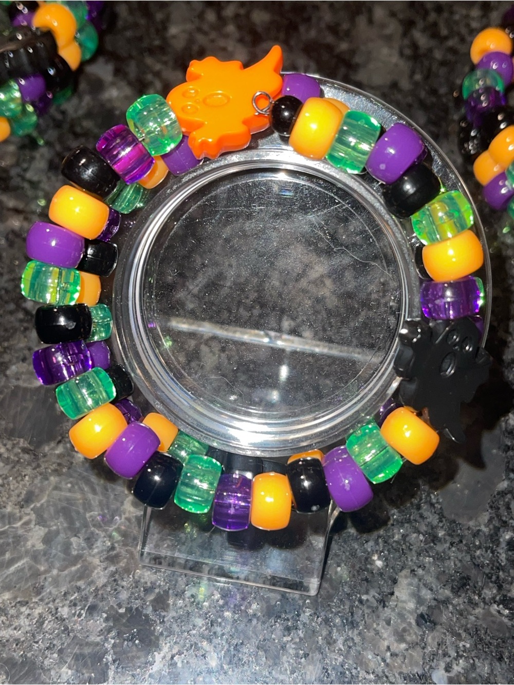 HANDMADE Halloween Flying Ghost Wrap Bead Bracelet - Choice of style